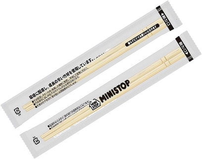 竹材の割りばしの画像