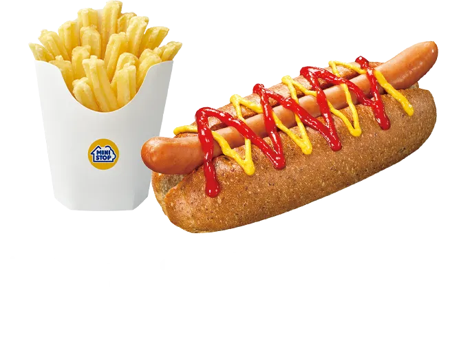ホットドッグ &Xフライドポテトセット 本体価格 450円(税込486.00円)