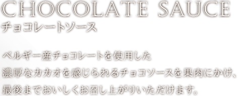 チョコレートソース