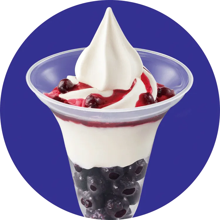 ブルーベリーヨーグルトパフェの画像
