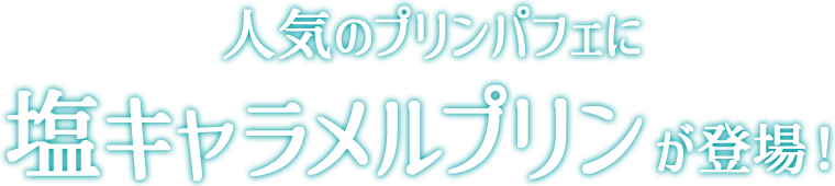 人気のプリンパフェに塩キャラメルプリンパフェが登場！