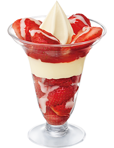 練乳いちごパフェの画像