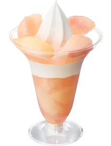 完熟白桃パフェの画像