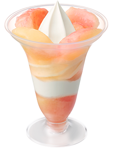 完熟白桃パフェの画像