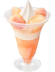 完熟白桃パフェの画像