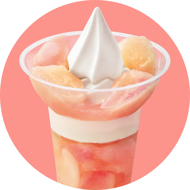 得盛白桃パフェの画像