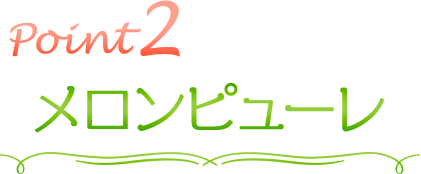 point2　メロンピューレ